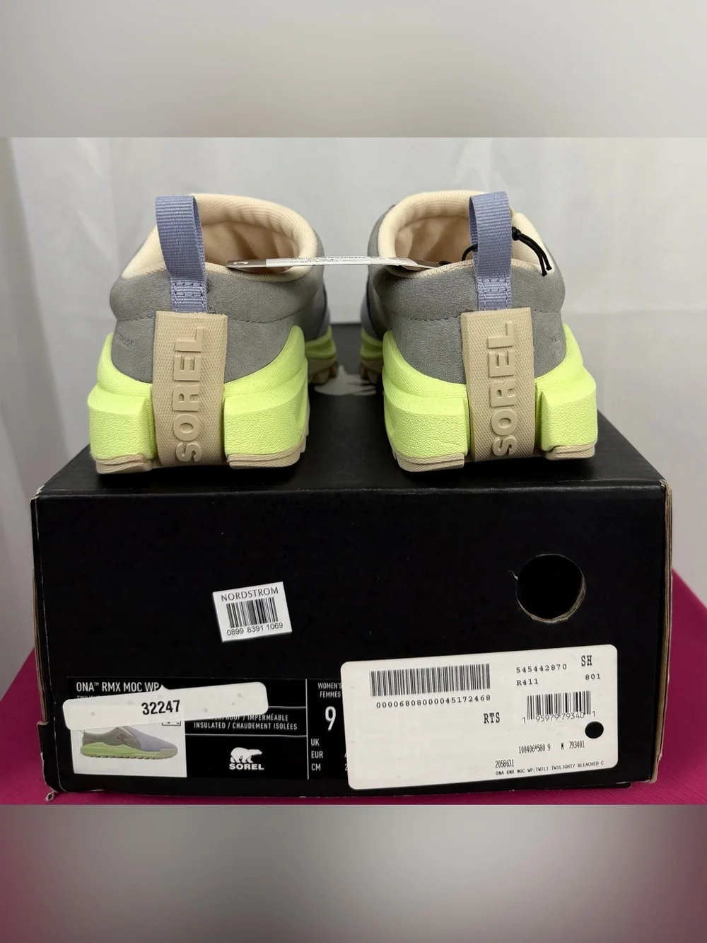 Sorel Suede Slip-On Insulated Waterproof Chunky Traction Sneaker Pastel Colors 9